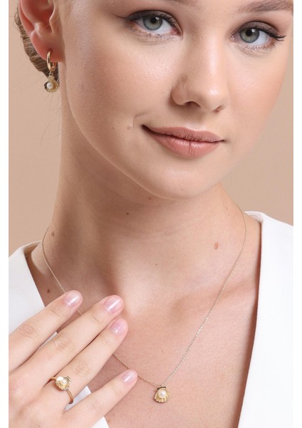 Istiridye Doğal Inci Yüzük modelleri