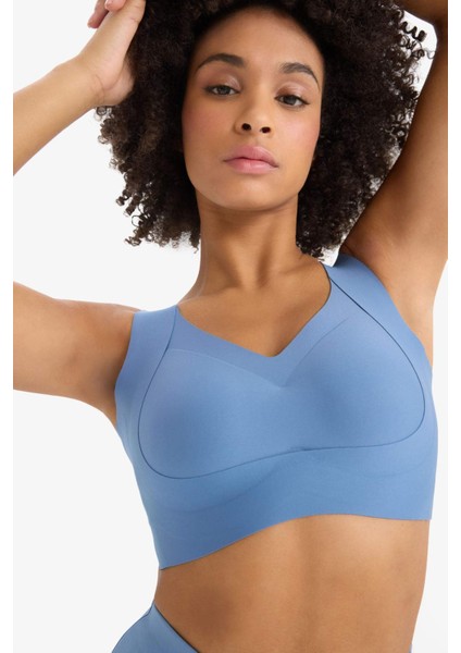 Fit V Yaka Ağır Kumaş Sporcu Bra C5296AX25SP fırsatları