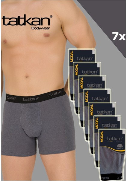 Tatkan 7'li Erkek Penye Modal Boxershort