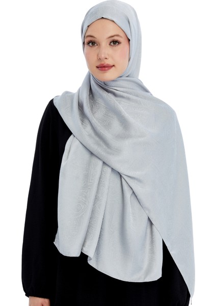 Monogram Etnik Desen Şal - Gri indirimleri
