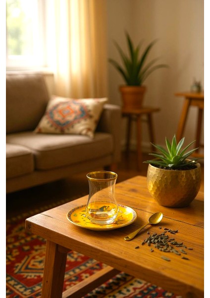 Asmara Sarı Çay Seti