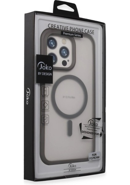 Joko iPhone 15 Pro Toras Airbag Magsafe Kapak - Titan Gri