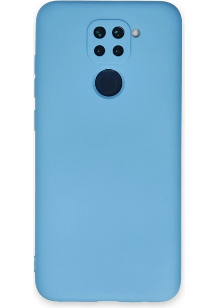 Newface Xiaomi Redmi Note 9 Kılıf Nano Içi Kadife Silikon - Mavi