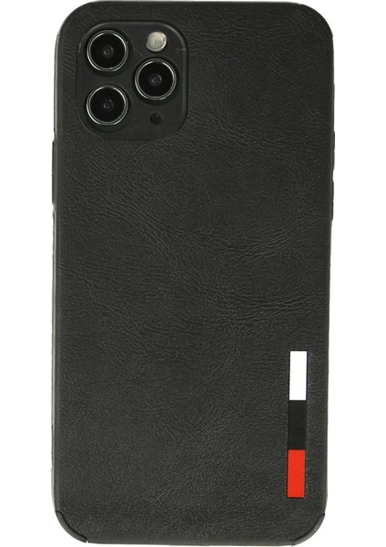 Newface iPhone 11 Pro Kılıf Loop Deri Silikon - Siyah
