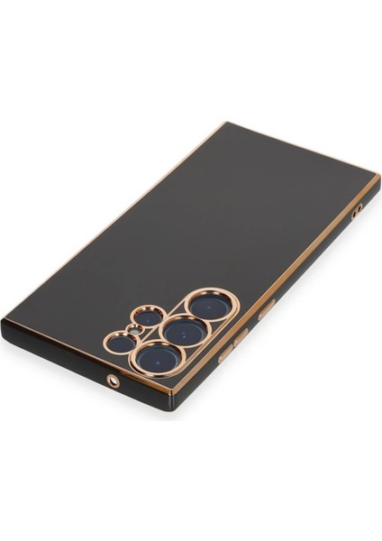 Newface Samsung Galaxy S23 Ultra Kılıf Volet Silikon - Siyah modelleri