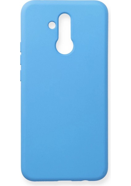 Newface Huawei Mate 20 Lite Kılıf Nano Içi Kadife Silikon - Mavi