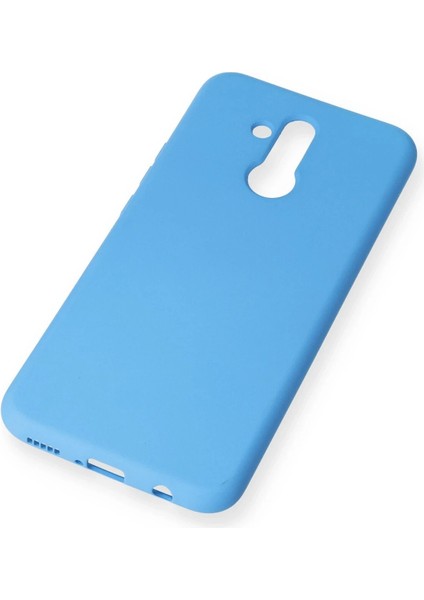 Newface Huawei Mate 20 Lite Kılıf Nano Içi Kadife Silikon - Mavi fiyatları