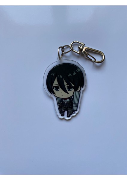 Elite Attack On Titan Animesi Mikasa Ackerman Anime Anahtarlık / Çanta Süsü 1 Adet