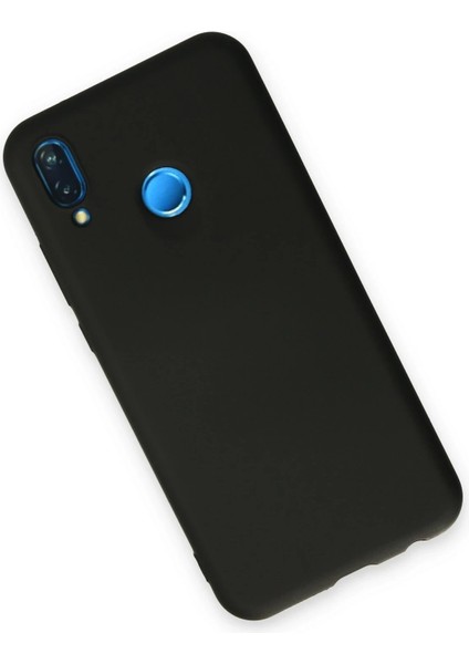 Newface Huawei P20 Lite Kılıf Nano Içi Kadife Silikon - Siyah modelleri