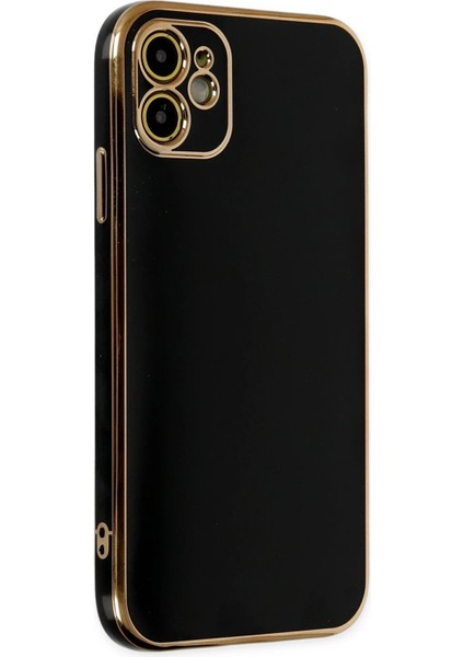 Newface iPhone 12 Kılıf Volet Silikon - Siyah