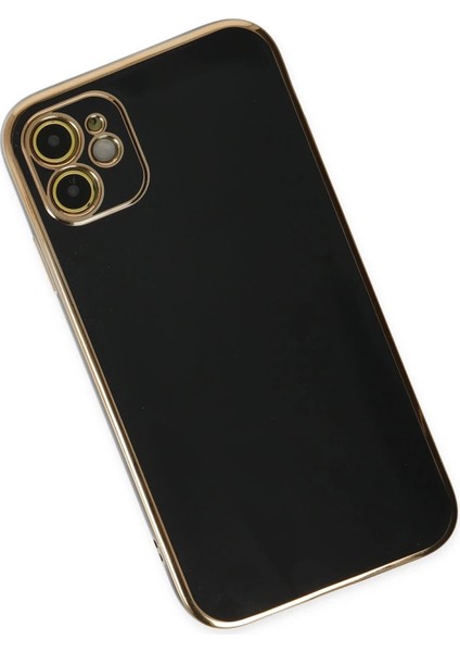 Newface iPhone 12 Kılıf Volet Silikon - Siyah