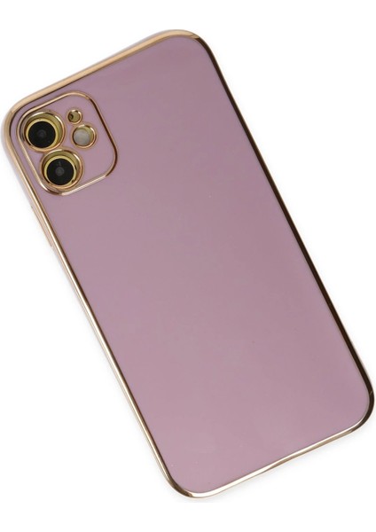 Newface iPhone 12 Kılıf Volet Silikon - Mor