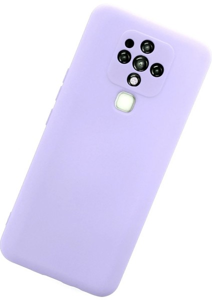 Newface Tecno Camon 16 Kılıf Nano Içi Kadife Silikon - Lila