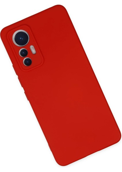 Newface Xiaomi Mi 12 Lite Kılıf Nano Içi Kadife Silikon - Kırmızı modelleri