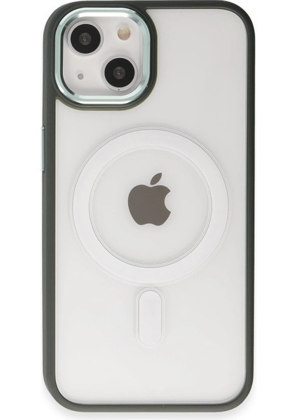 Newface iPhone 15 Kılıf Room Magneticsafe Silikon - Köknar Yeşili