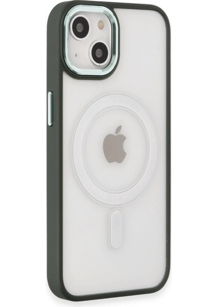 Newface iPhone 15 Kılıf Room Magneticsafe Silikon - Köknar Yeşili modelleri