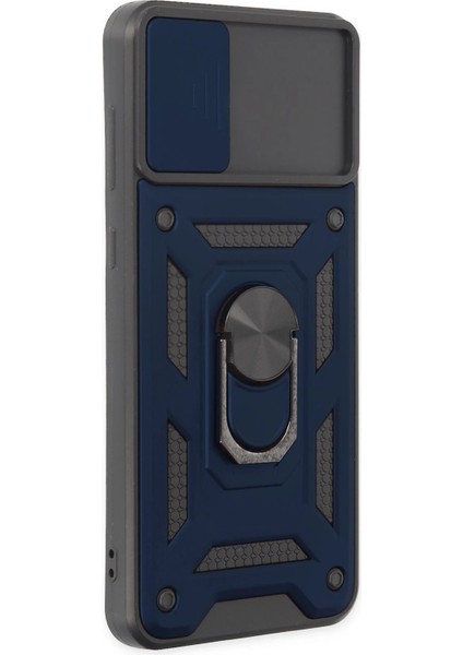 Newface Samsung Galaxy A04 Kılıf Pars Lens Yüzüklü Silikon - Lacivert fiyatları