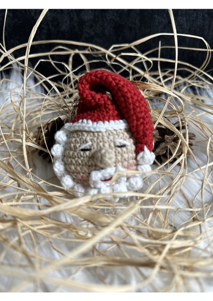 Elite Amigurumi El Yapımı Noel Baba Anahtarlık 1 Adet