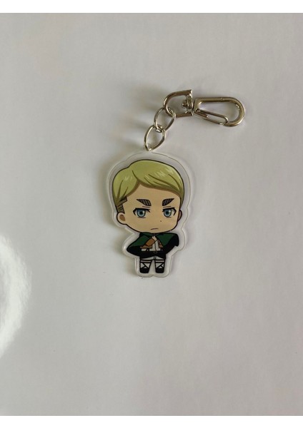 Elite Attack On Titan Animesi Erwin Smith Anime Anahtarlık / Çanta Süsü 1 Adet