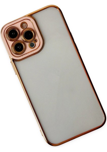 Newface iPhone 13 Pro Kılıf Liva Lens Silikon - Rose modelleri