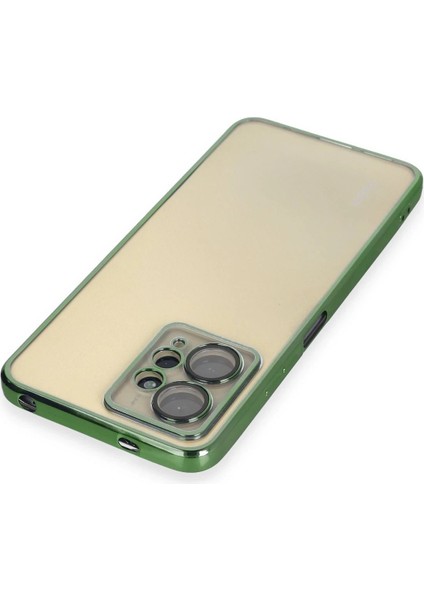 Newface Xiaomi Redmi Note 12 4g Kılıf Razer Lensli Silikon - Yeşil modelleri