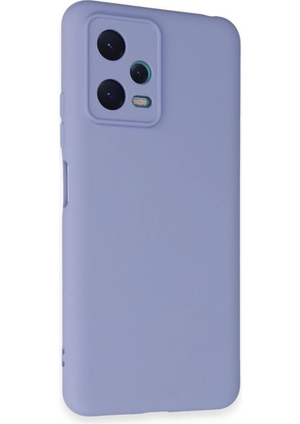 Newface Xiaomi Redmi Note 12 5g Kılıf Nano Içi Kadife Silikon - Lila
