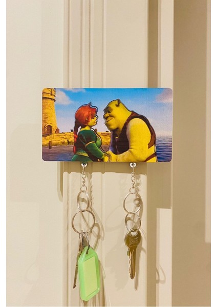 Elite 2’li Kapı Askılı Anahtarlık Seti Shrek Fiona Özel Ambalajlı 1 Adet