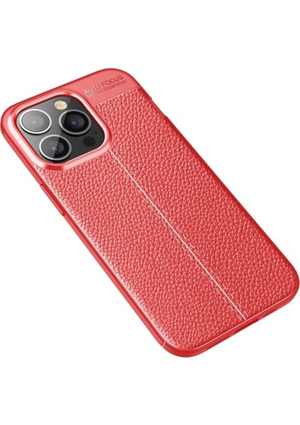 Newface iPhone 13 Pro Max Kılıf Auto Focus Kapak - Kırmızı