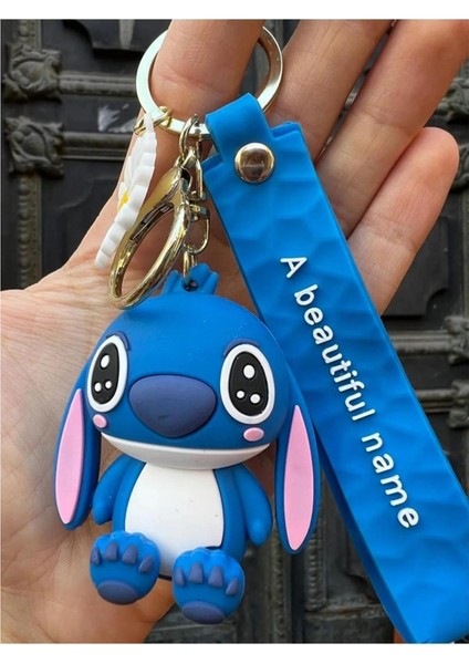 Elite Disney Aloha Stitch Gold Kaplamalı Anahtarlık ve Çanta Aksesuarı 1 Adet