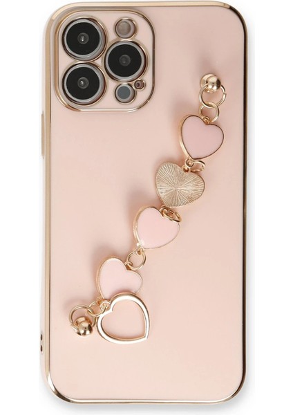 Newface iPhone 14 Pro Max Kılıf Esila Silikon - Pudra