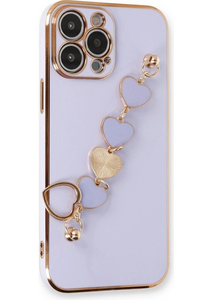 Newface iPhone 13 Pro Max Kılıf Esila Silikon - Lila
