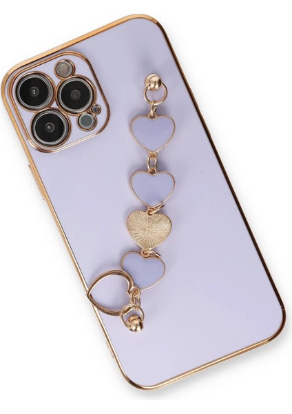 Newface iPhone 13 Pro Max Kılıf Esila Silikon - Lila