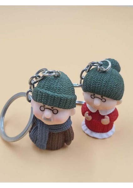 Elite Yaşlı Tonton 2 Li Sevgili Anahtarlık 1 Adet