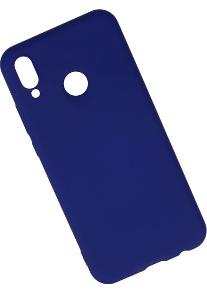 Newface Huawei P20 Lite Kılıf Nano Içi Kadife Silikon - Koyu Mavi fiyatları