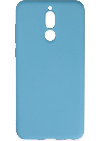 Newface Huawei Mate 10 Lite Kılıf Nano Içi Kadife Silikon - Mavi