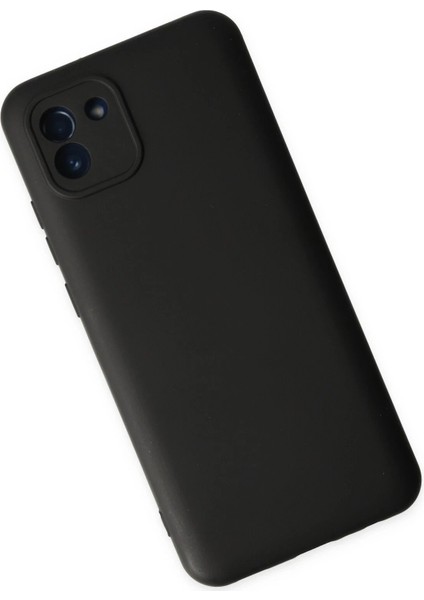 Newface Samsung Galaxy A03 Kılıf Nano Içi Kadife Silikon - Siyah modelleri