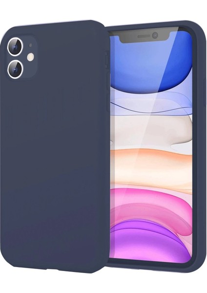 Newface iPhone 11 Kılıf First Silikon - Lacivert