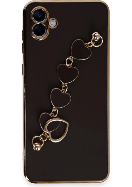 Newface Samsung Galaxy A04 Kılıf Esila Silikon - Siyah