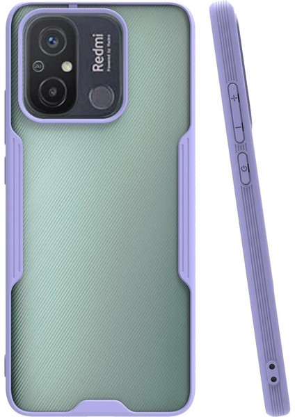Newface Xiaomi Redmi 12C Kılıf Platin Silikon - Lila