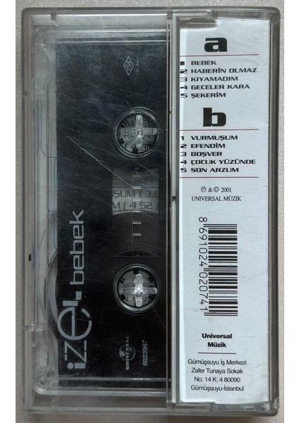 Izel Bebek Kaset (Orjnal Dönem Baskı Kaset)