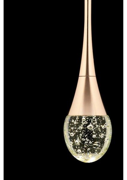 Istanbul Avize Mercure Tekli Gold Ledli 3 Renk Modern LED Avize