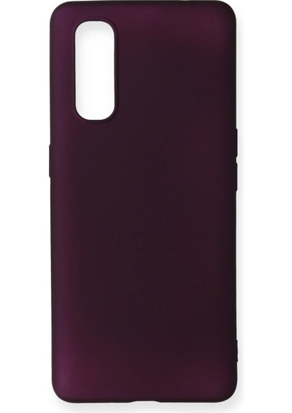 Newface Oppo Find X2 Kılıf First Silikon - Mürdüm