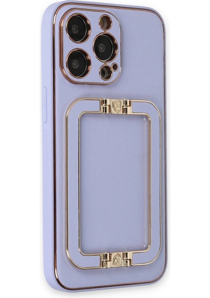 Newface iPhone 13 Pro Max Kılıf Coco Elit Kapak - Lila