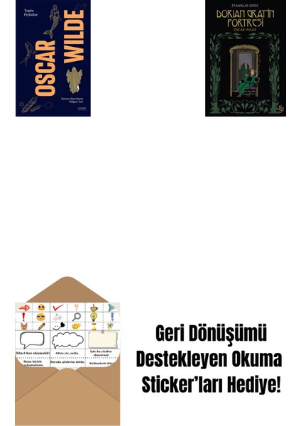 Oscar Wilde - Toplu Öyküler + Dorian Gray'in Portresi + Okuma Sticker'ları