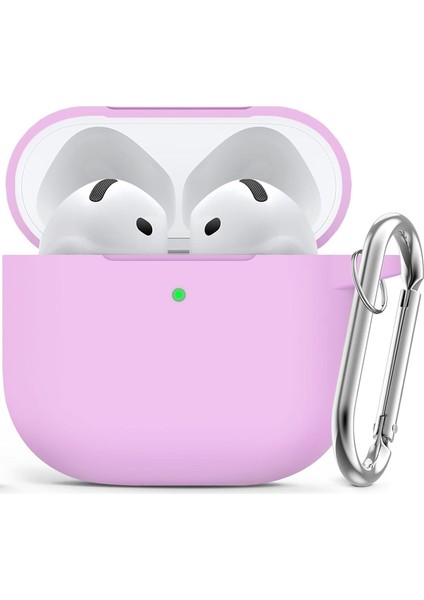 Airpods 4. Nesil Uyumlu Soft Silikon Kılıf (Düz Renkler)
