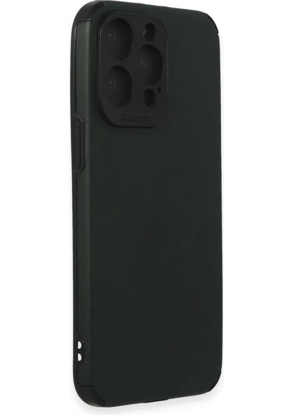 Newface iPhone 15 Pro Max Kılıf Loop Deri Silikon - Yeşil