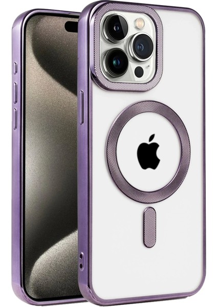 Newface iPhone 14 Pro Kılıf Kronos Magsafe Kapak - Derin Mor