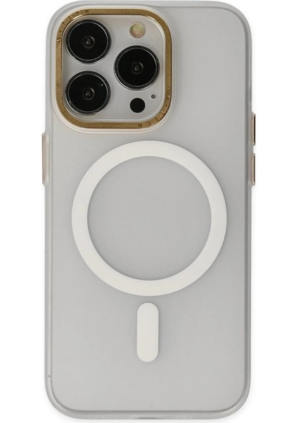 Newface iPhone 14 Pro Kılıf Lodos Magneticsafe Mat Kapak - Şeffaf