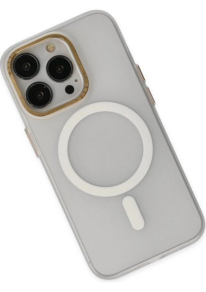 Newface iPhone 14 Pro Kılıf Lodos Magneticsafe Mat Kapak - Şeffaf
