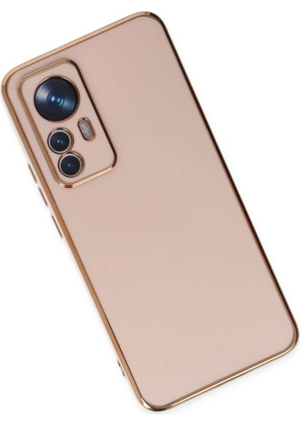 Newface Xiaomi Mi 12T Pro Kılıf Volet Silikon - Pembe modelleri